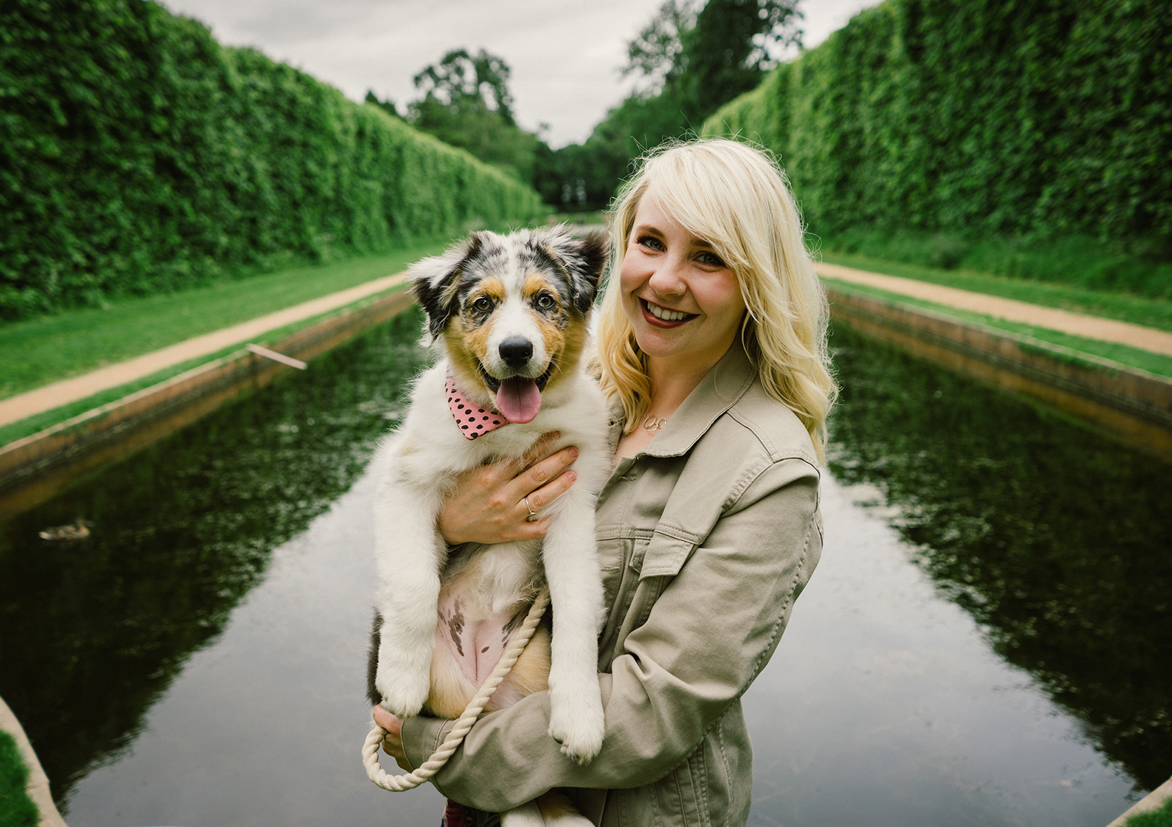 Melissa and her pup Orca